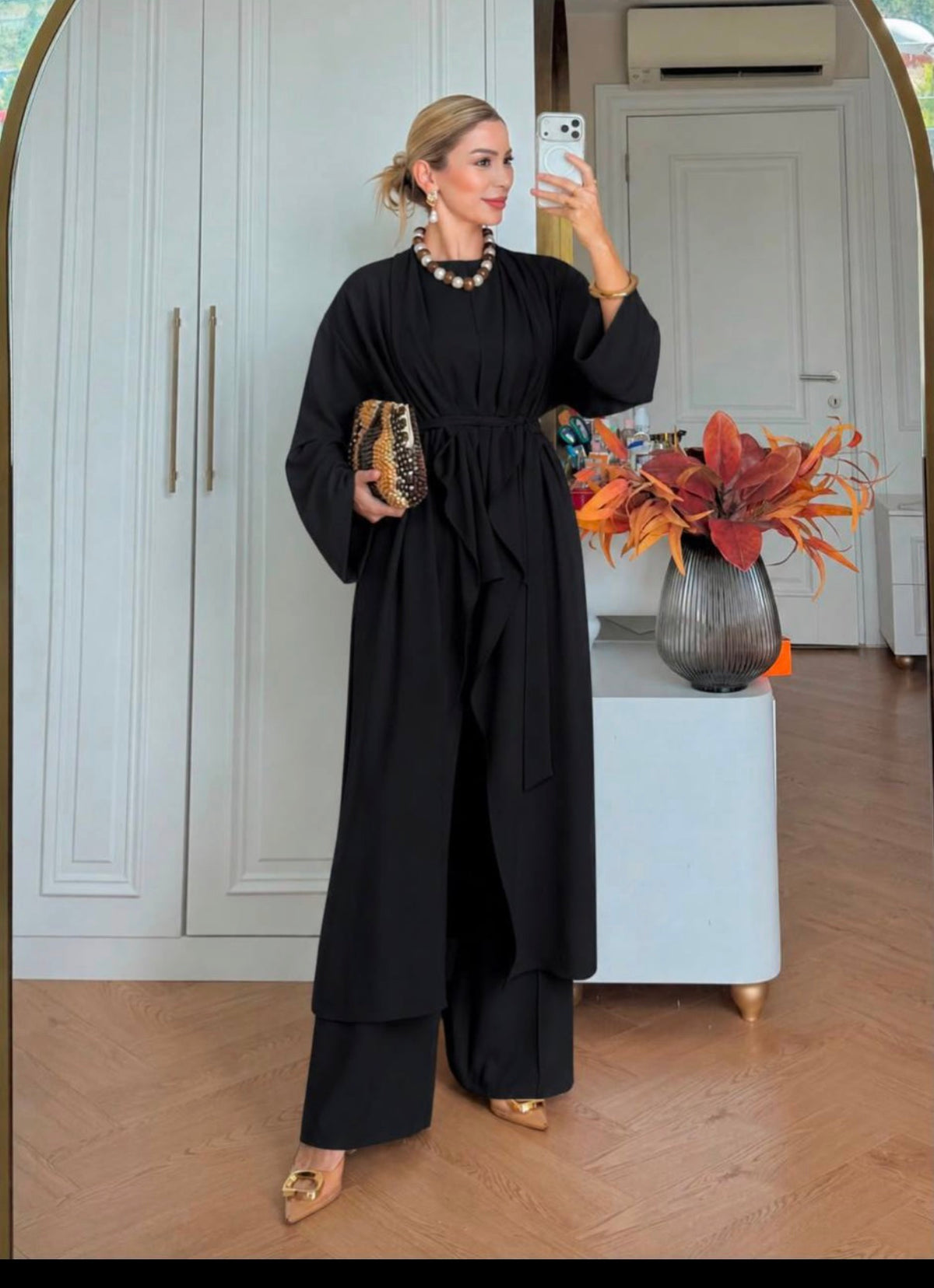 The Draped Kimono Suit