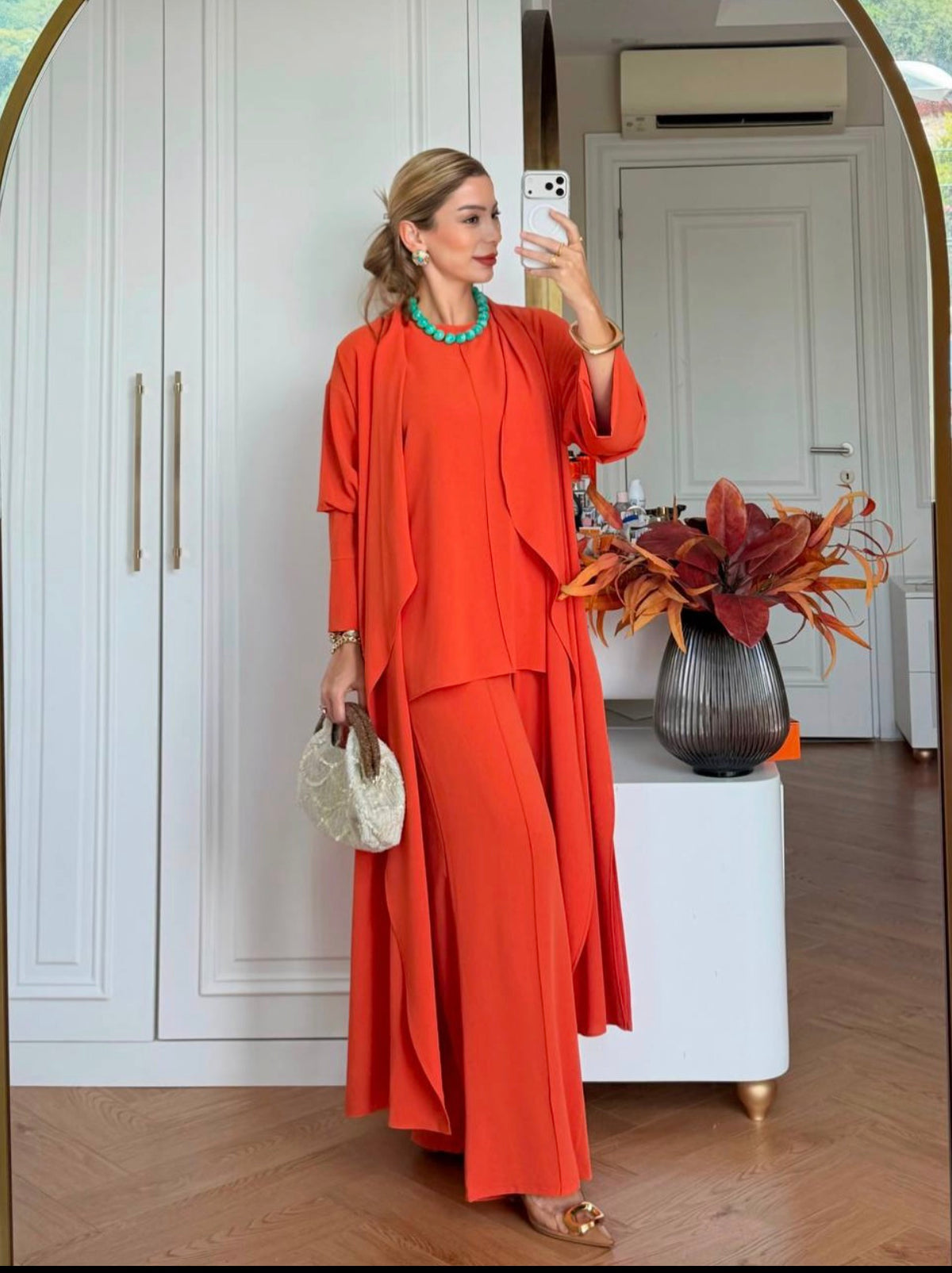 The Draped Kimono Suit