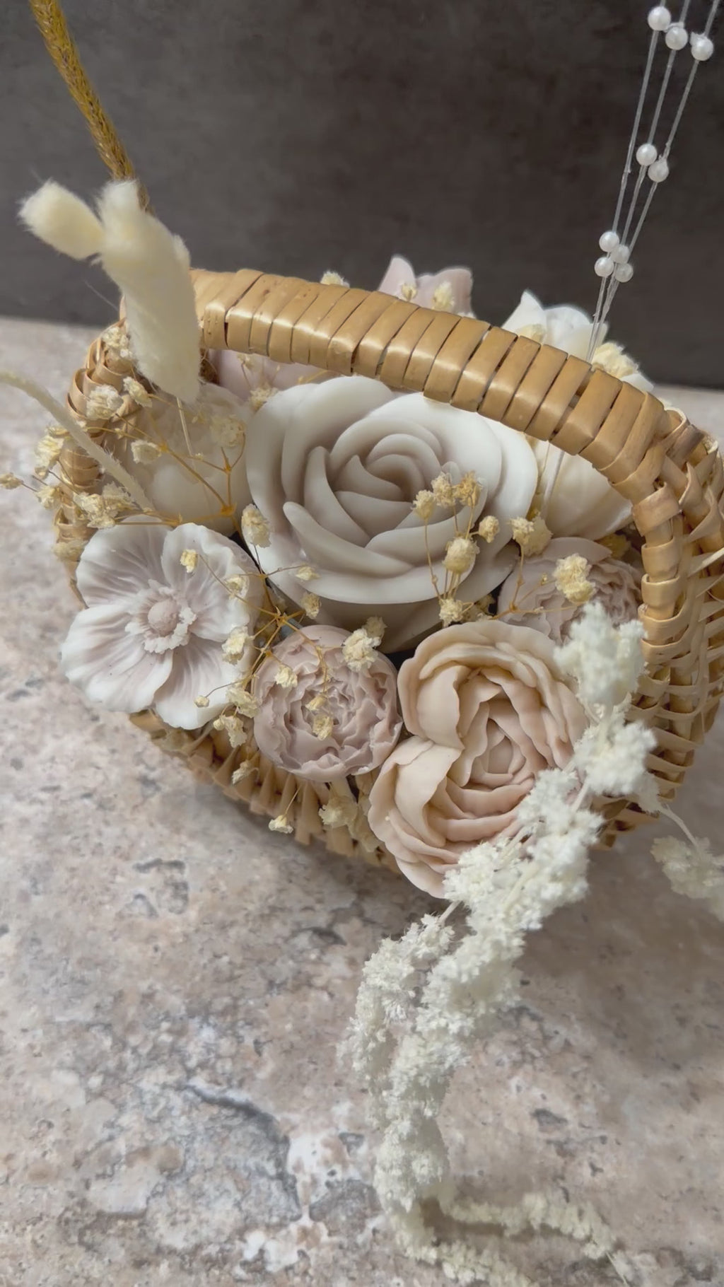 Flower Basket Candle