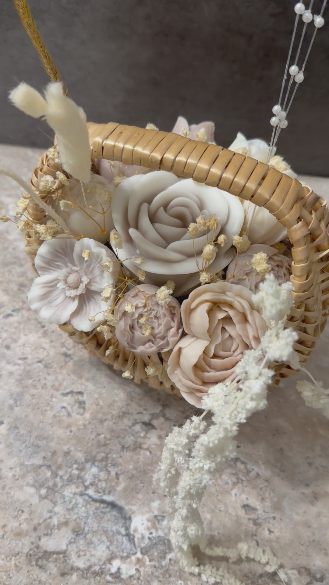Flower Basket Candle
